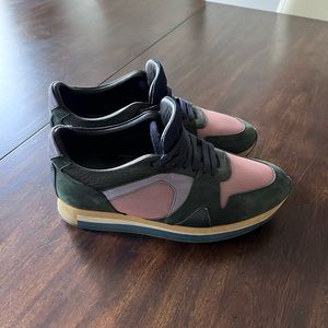 Burberry Nylon & Suede Sneaker